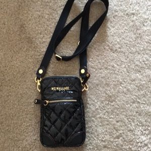 MZ Wallace black patent crossbody with tags